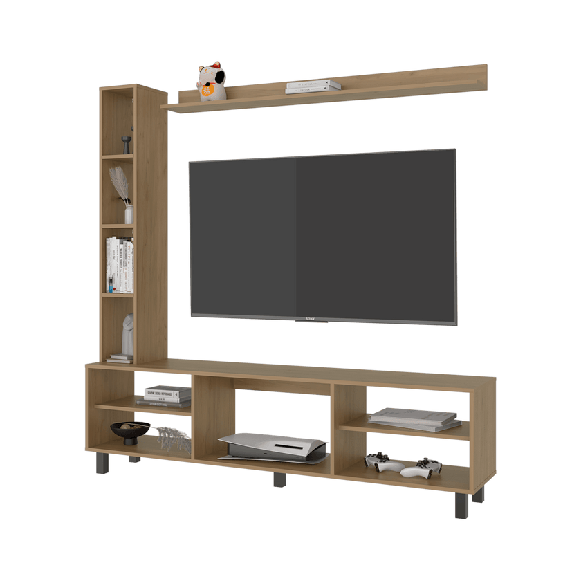 Centro De Entretenimiento 65" Scio 169X170X35 Rta Fresno Zf
