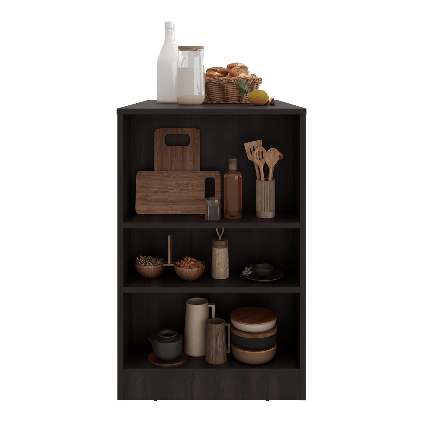 Isla De Cocina Portree 91X92X59 Rta Kronos Nogal Zf