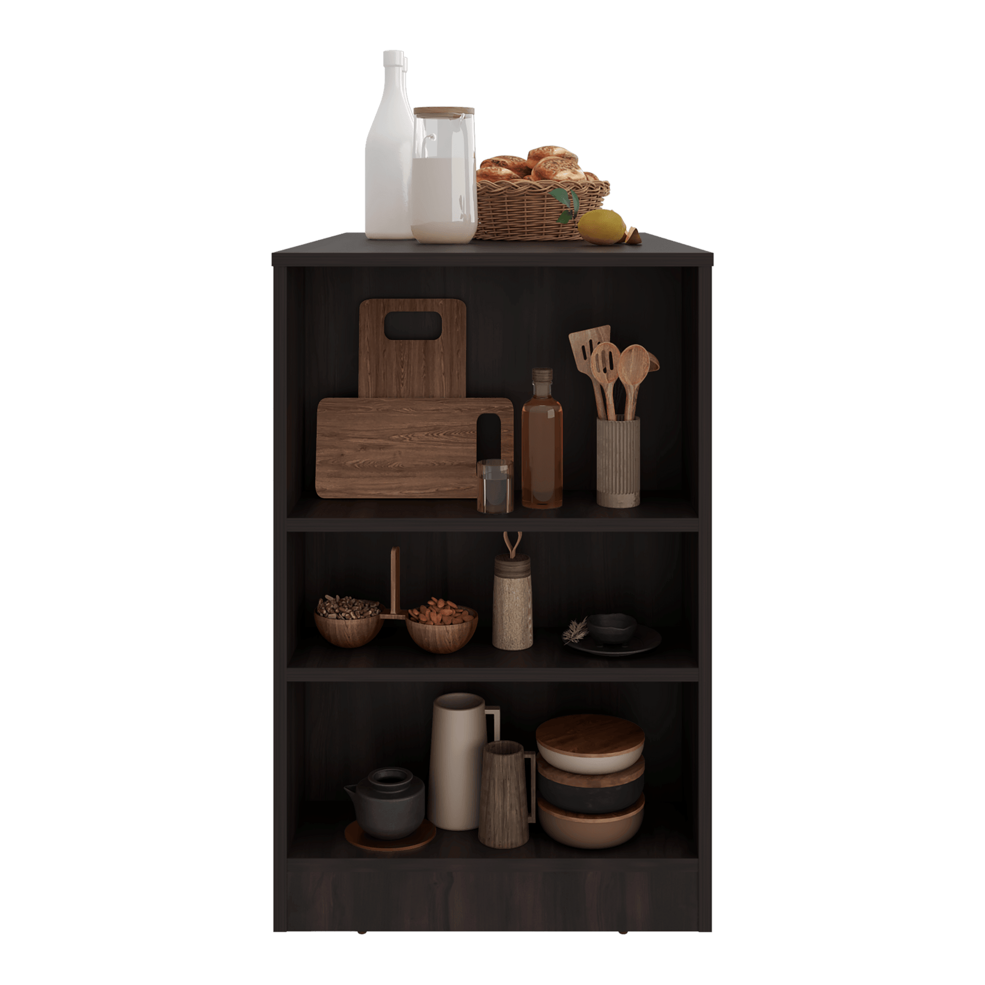 Isla De Cocina Portree 91X92X59 Rta Kronos Nogal Zf
