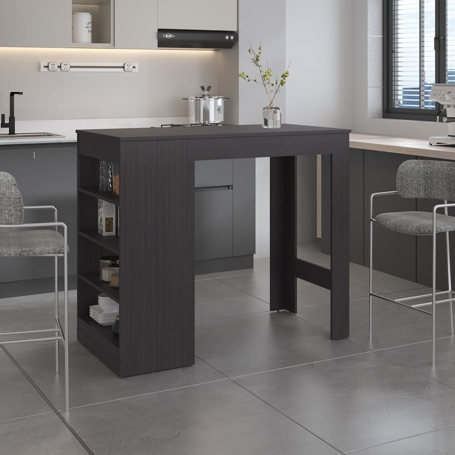 Barra Auxiliar Greer 102X119X59 Rta Wengue Zf