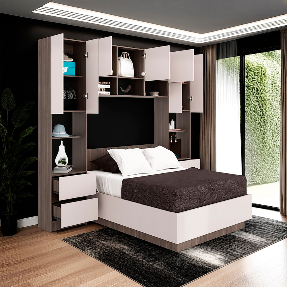 Cama Closet St Denis 202X272X197 Rta Milan Capri
