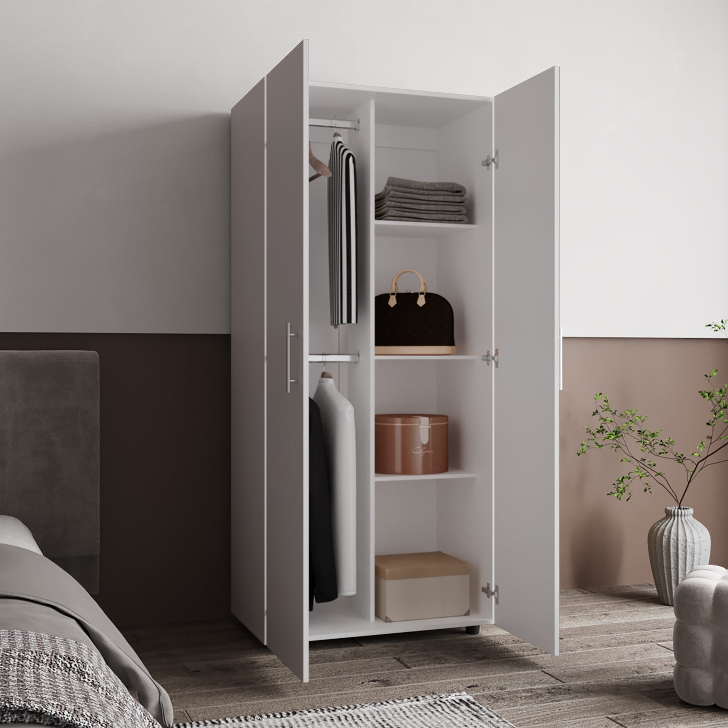 Closet Tera 180X80X48 Rta Blanco Mqz