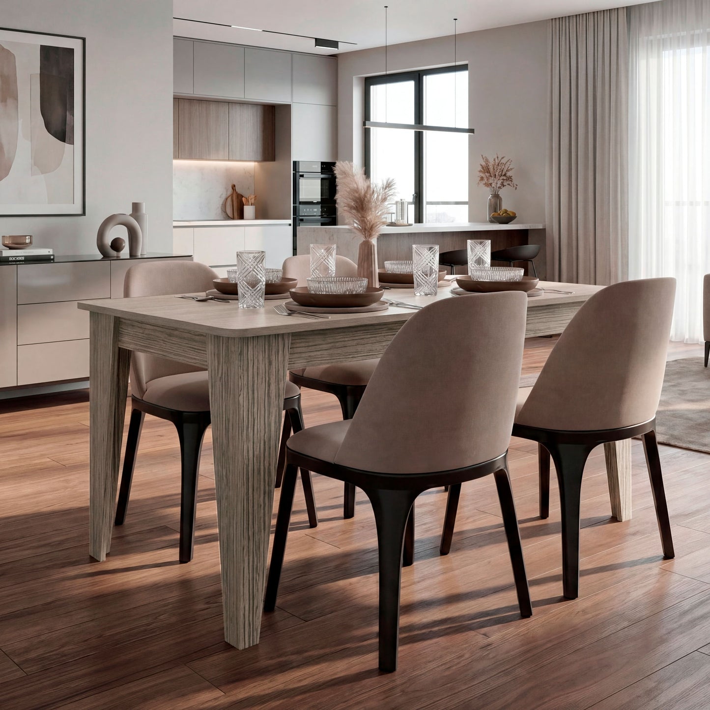 Mesa Comedor Torino 74X160X88 Rta Positano