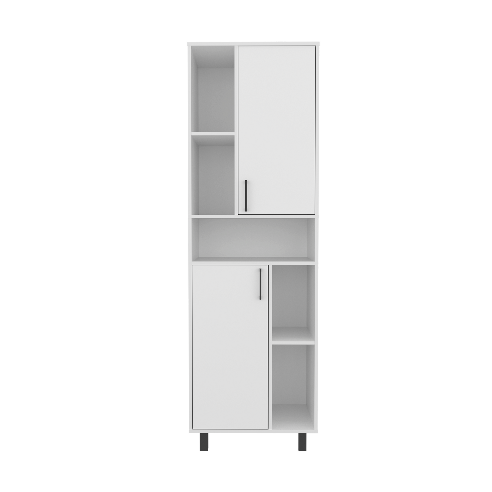 Mueble Alacena Bryce 190X60X39 Rta Blanco Mqz Zf