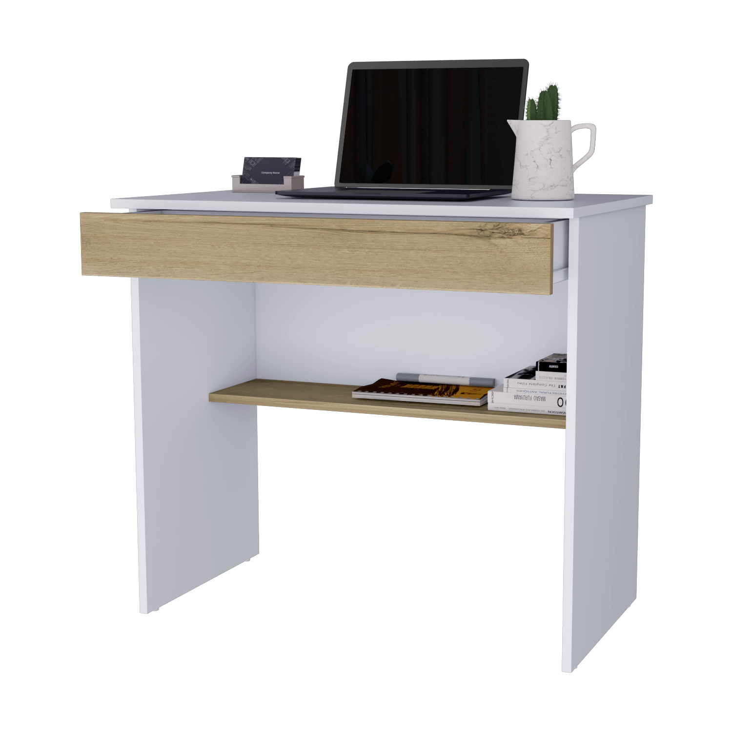 Escritorio Ohio Z80 Cajon Rta Blanco Duna