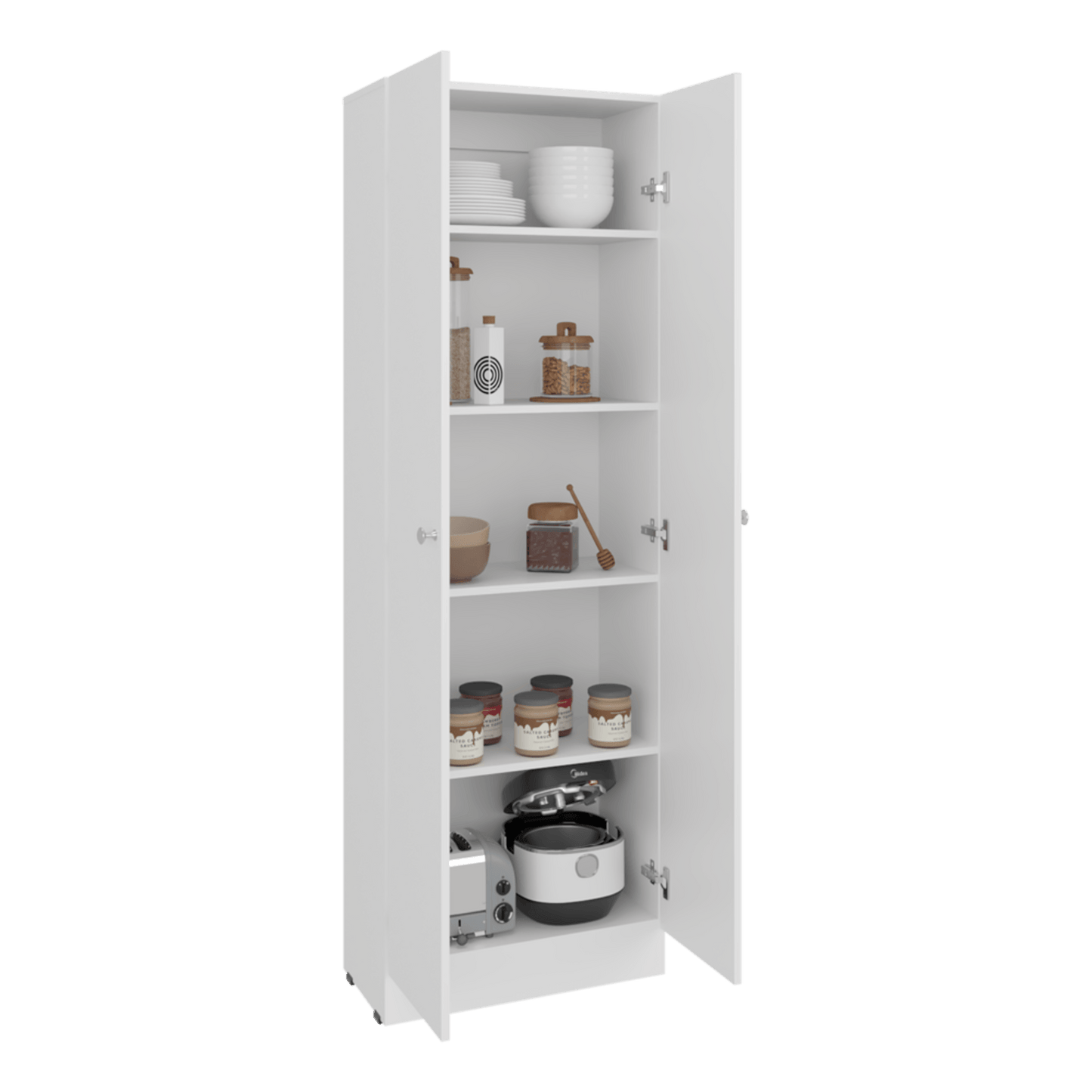 Mueble Alacena Multiuso 180X60X30 Rta Blanco Zf