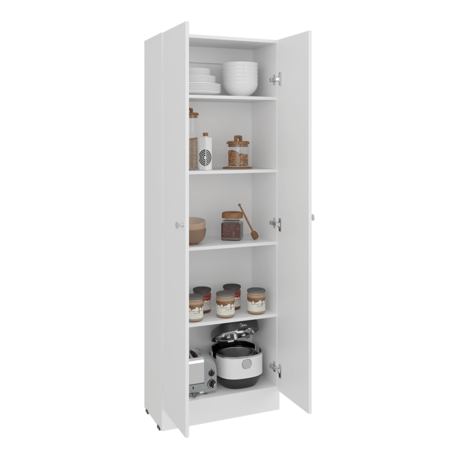 Mueble Alacena Multiuso 180X60X30 Rta Blanco Zf