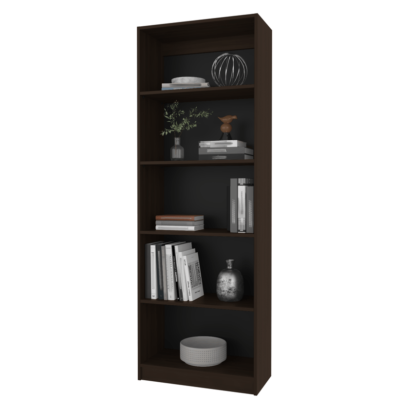 Estante Home E3 5 Espacios 180 X 62 Rta Nogal Europeo Zf