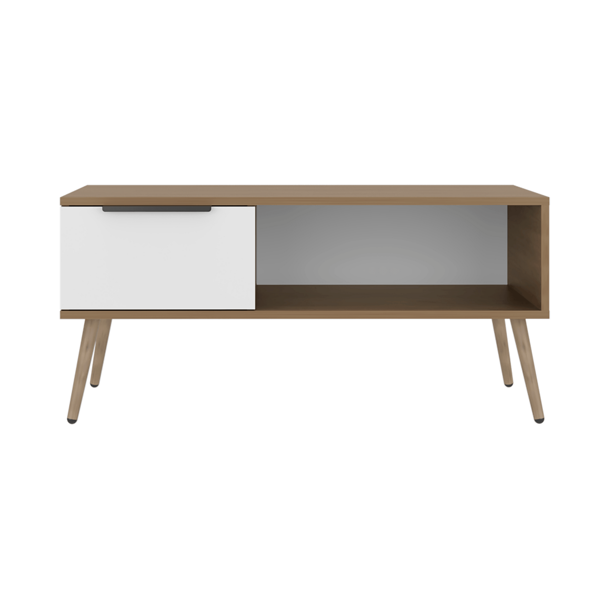 Mesa De Centro Wenden 42X90X39 Rta Kronos Blanco  Zf