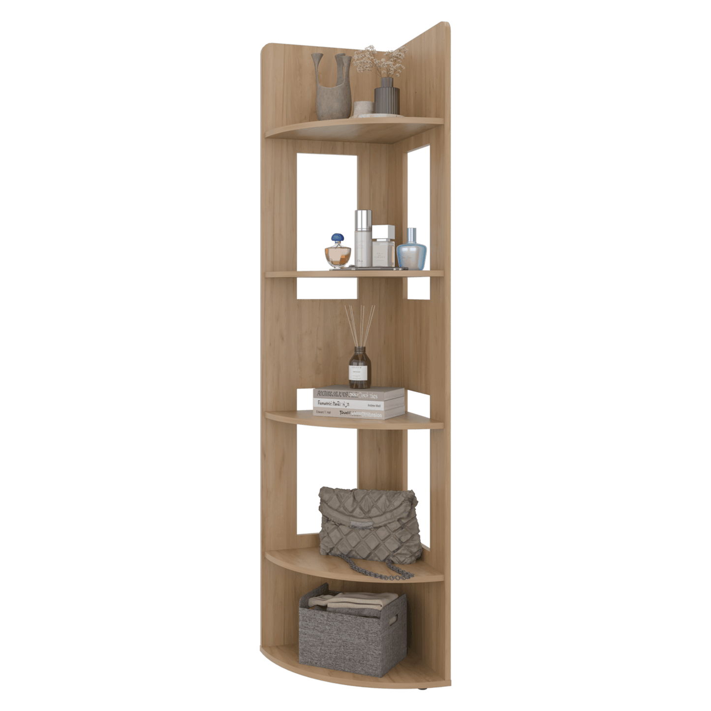 Estante Esquinero Home Dreams 170X40X40 Rta Fresno Eu Zf