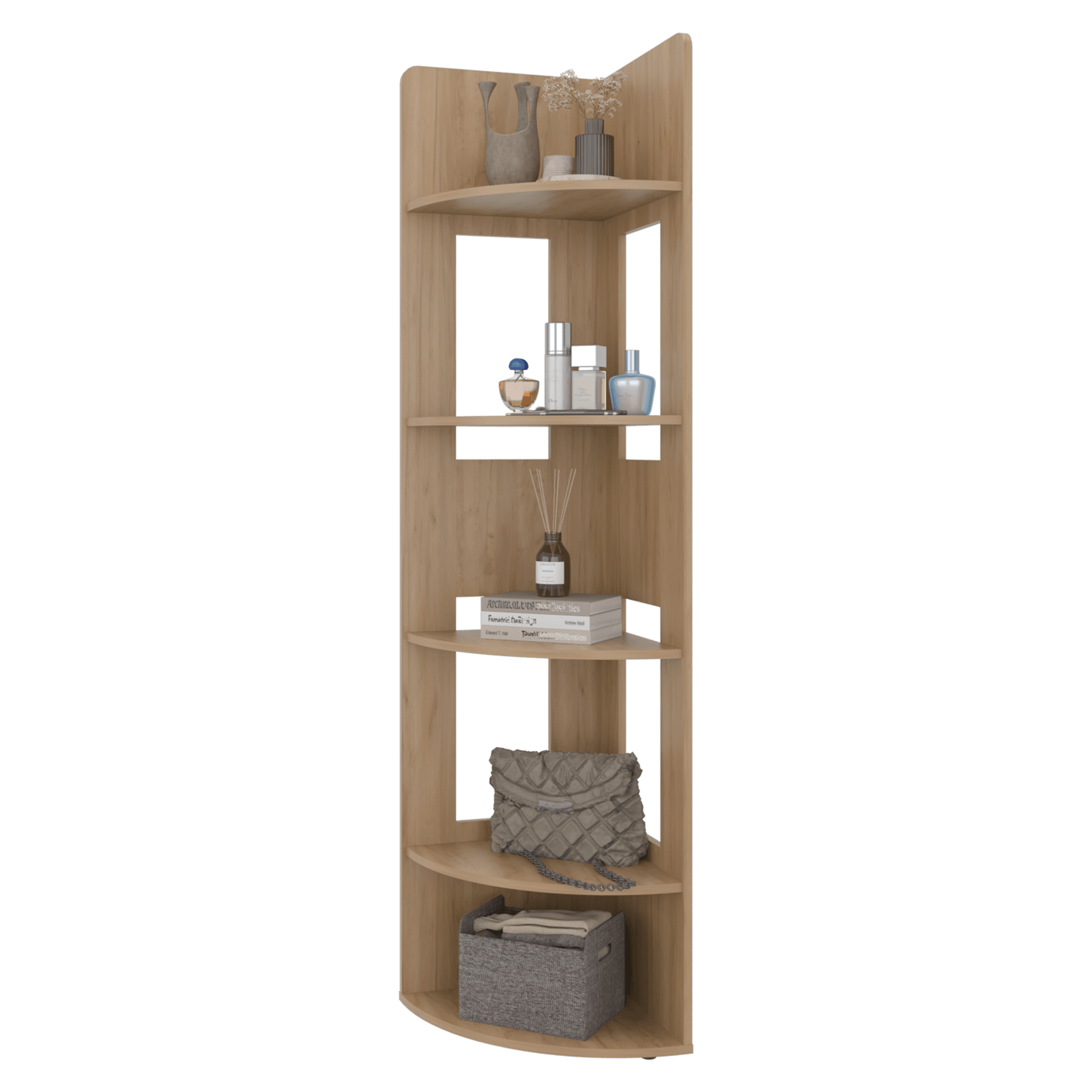 Estante Esquinero Home Dreams 170X40X40 Rta Fresno Eu Zf