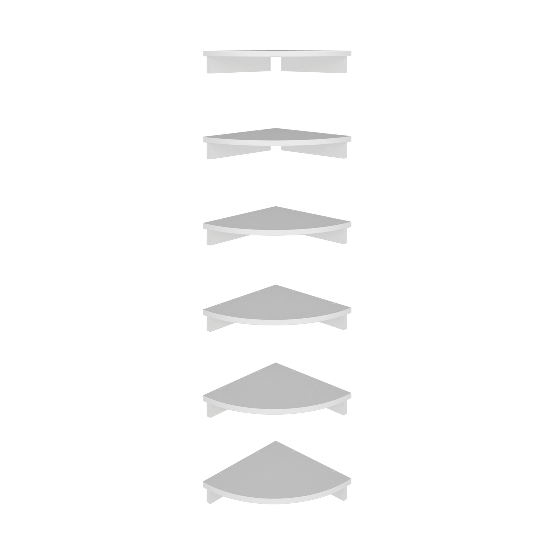 Repisa Flotante Shelf 6X30X30 Rta Blanco Zf