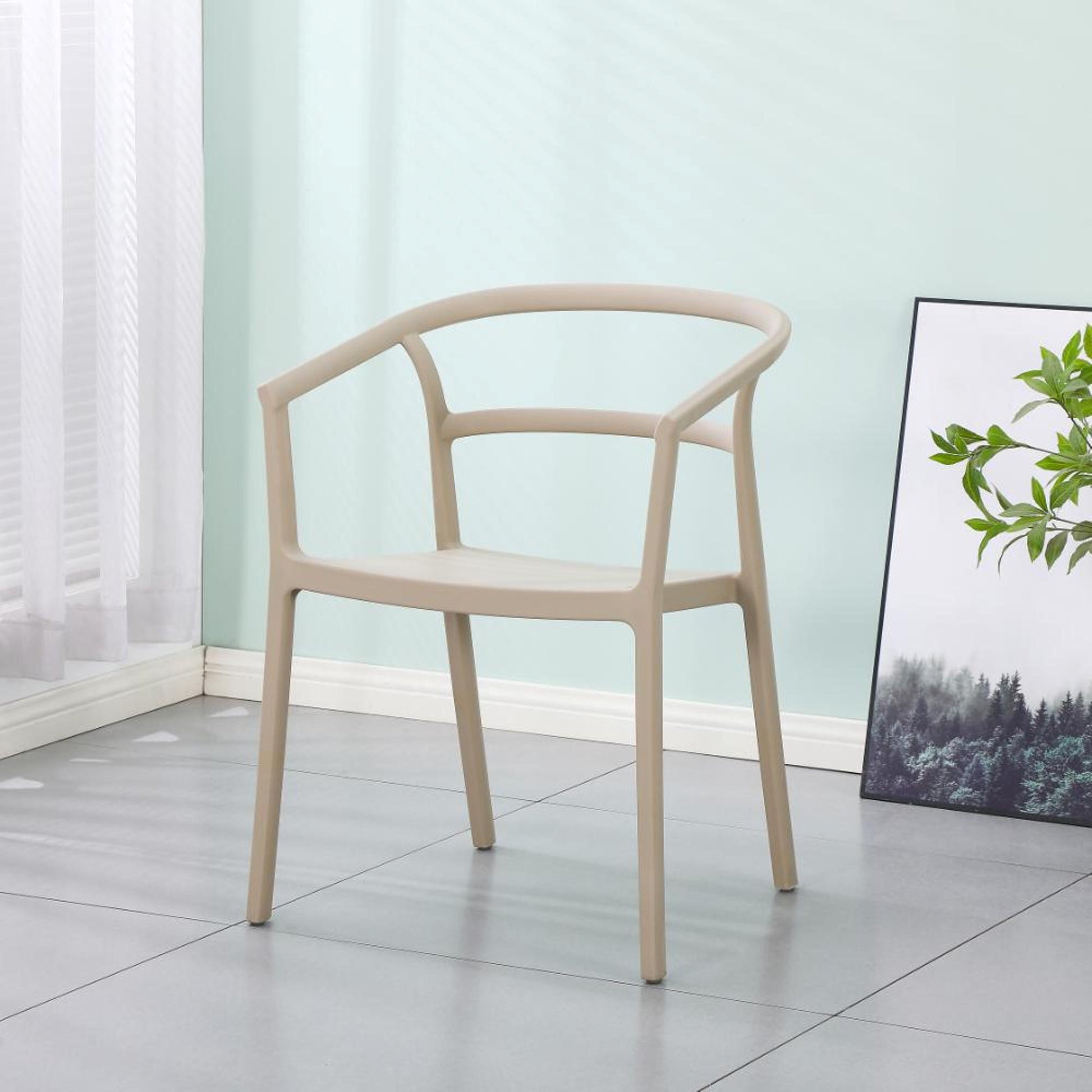 Silla Porto 75X56X53 Rta Taupe