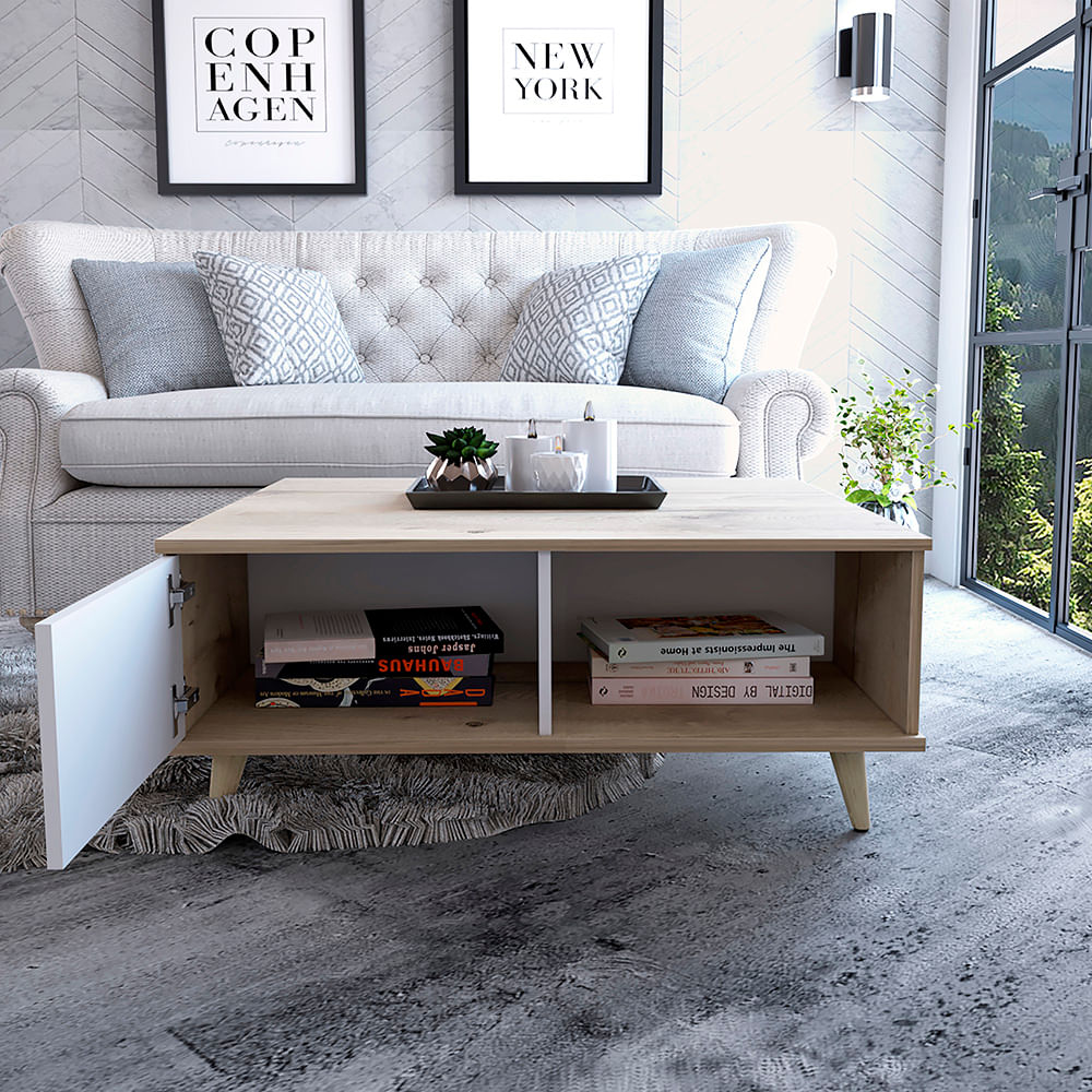 Mesa De Centro Alina 95 Duna Blanco