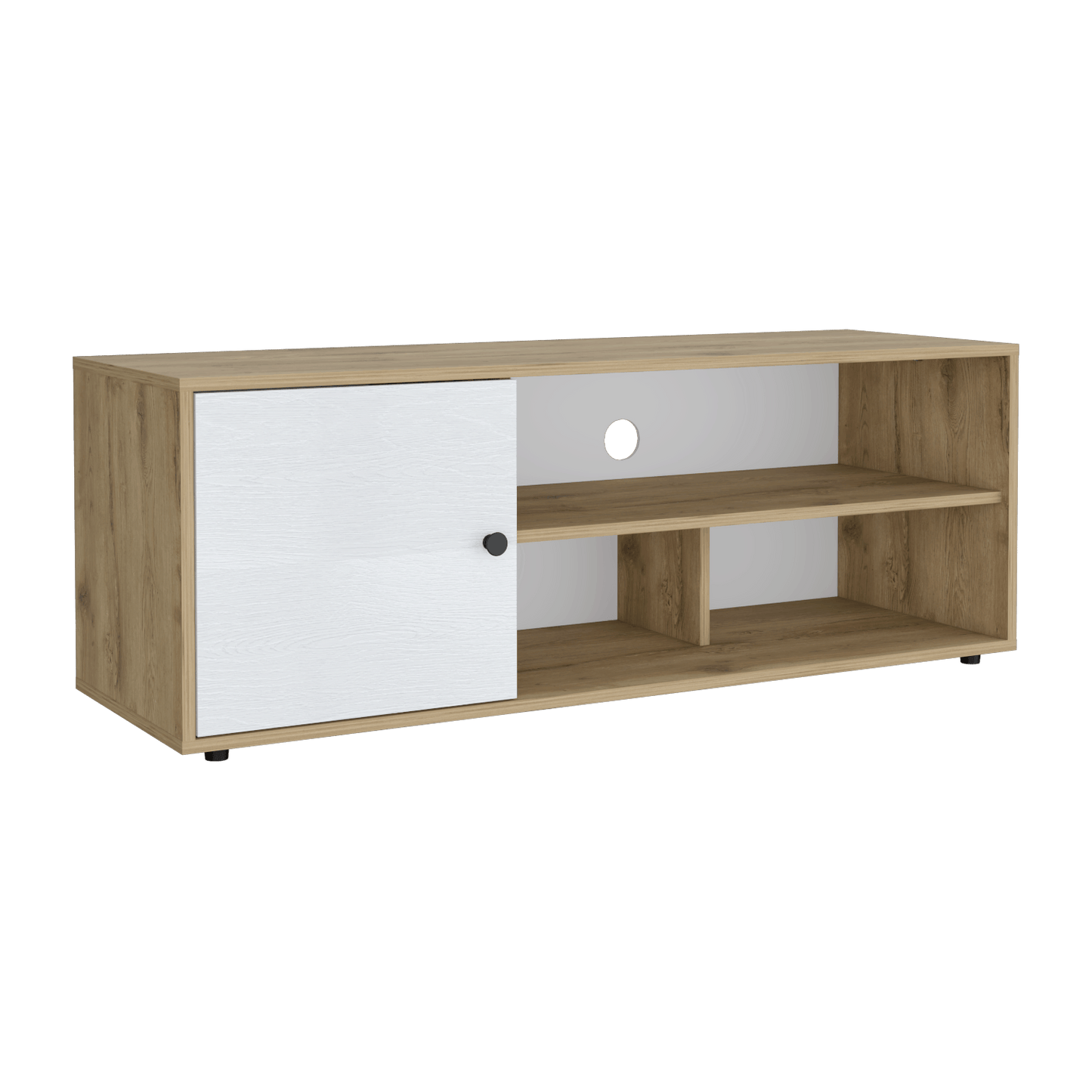 Rack De Tv 55'' Noah Rta Macadamia Blanco