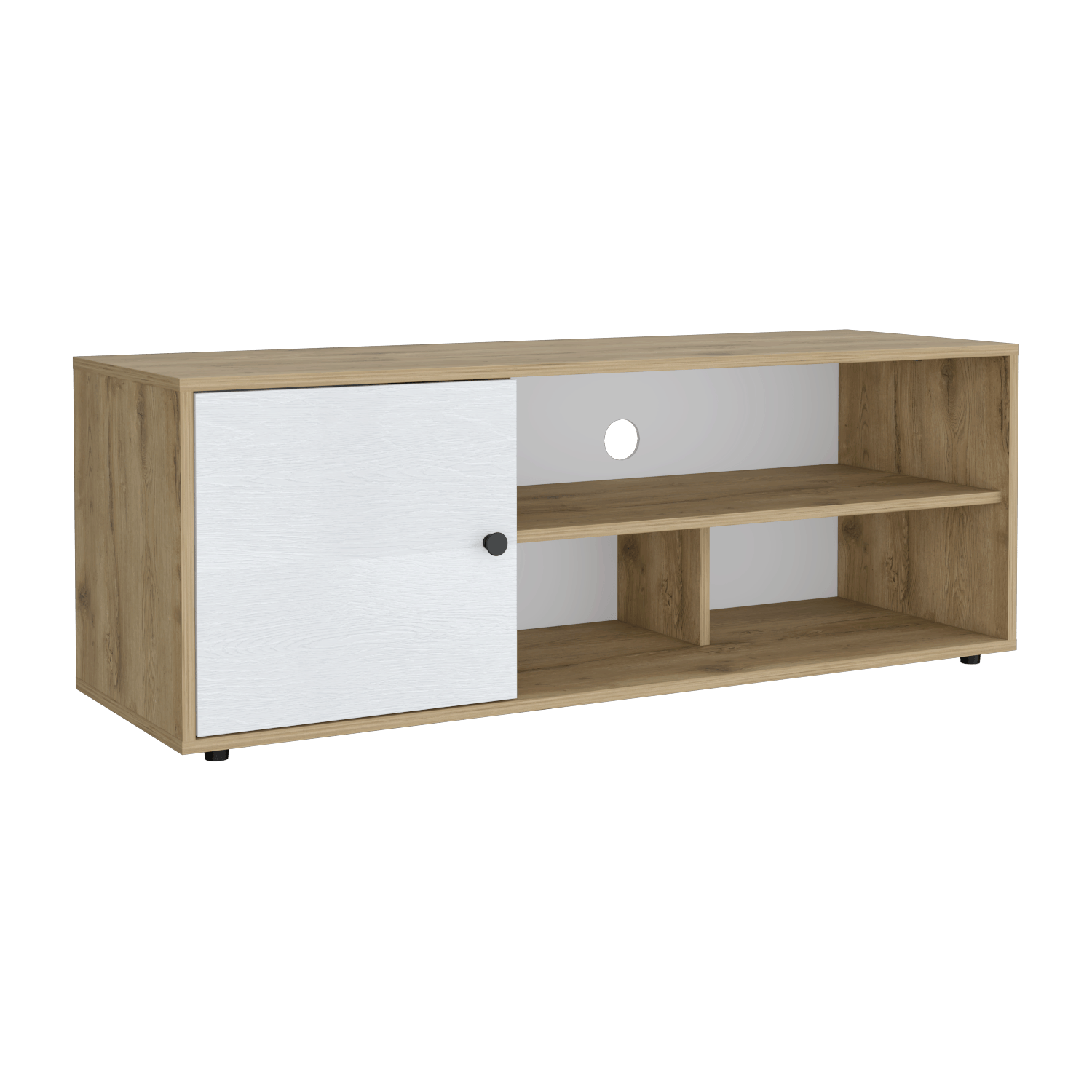 Rack De Tv 55'' Noah Rta Macadamia Blanco