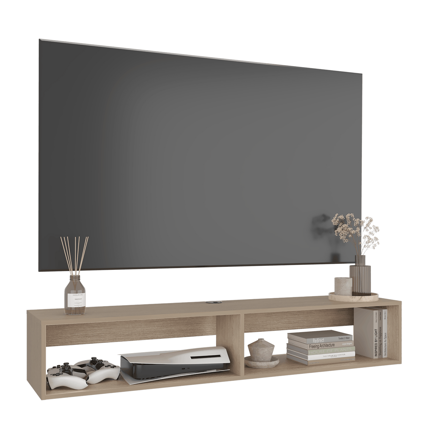 Rack Tv 65" Flotante 26X150X32 Rta Cartagena