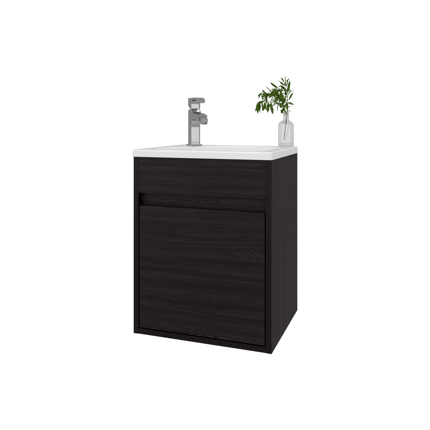 Mueble De Baño Furman 49X39X32 Rta Wengue Zf
