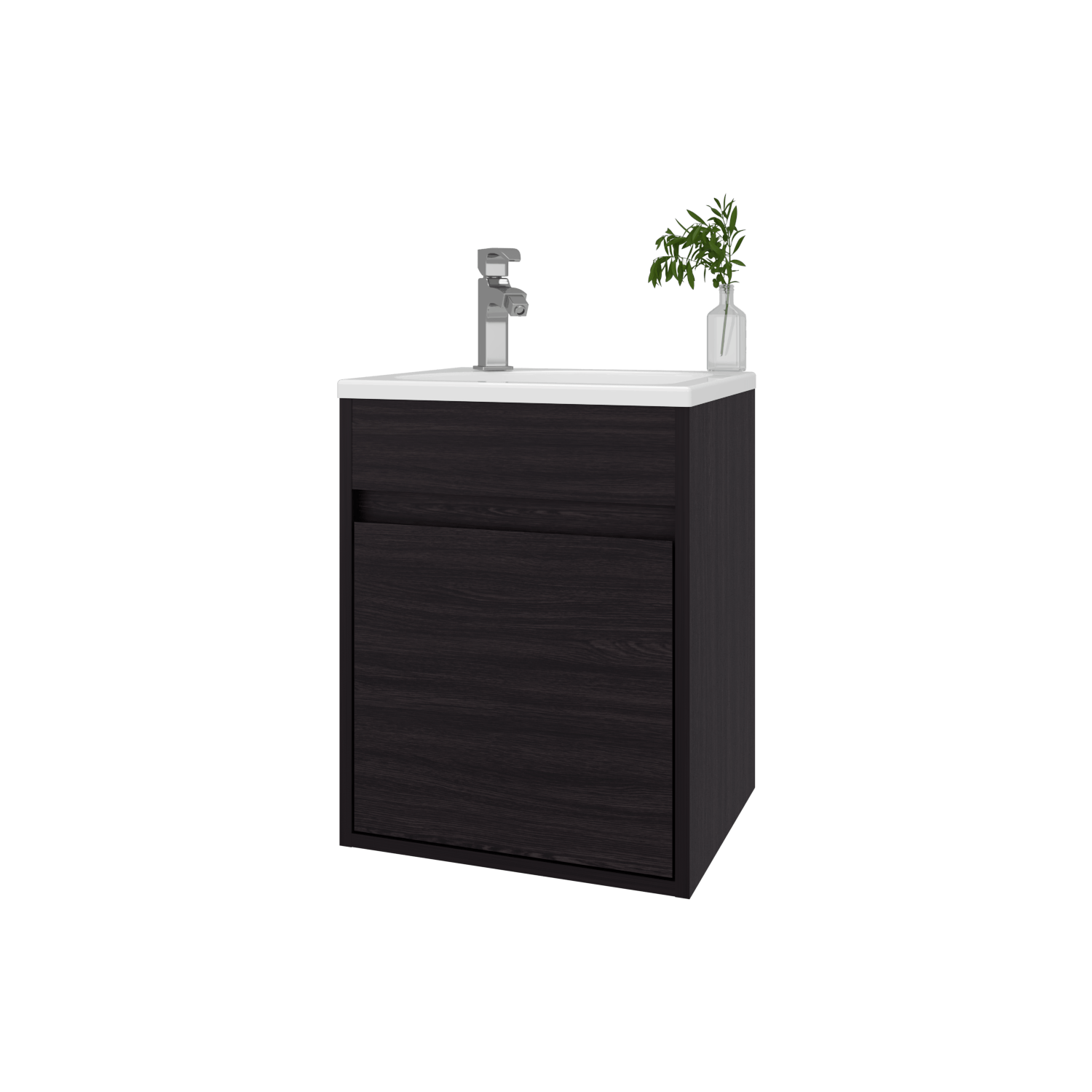 Mueble De Baño Furman 49X39X32 Rta Wengue Zf