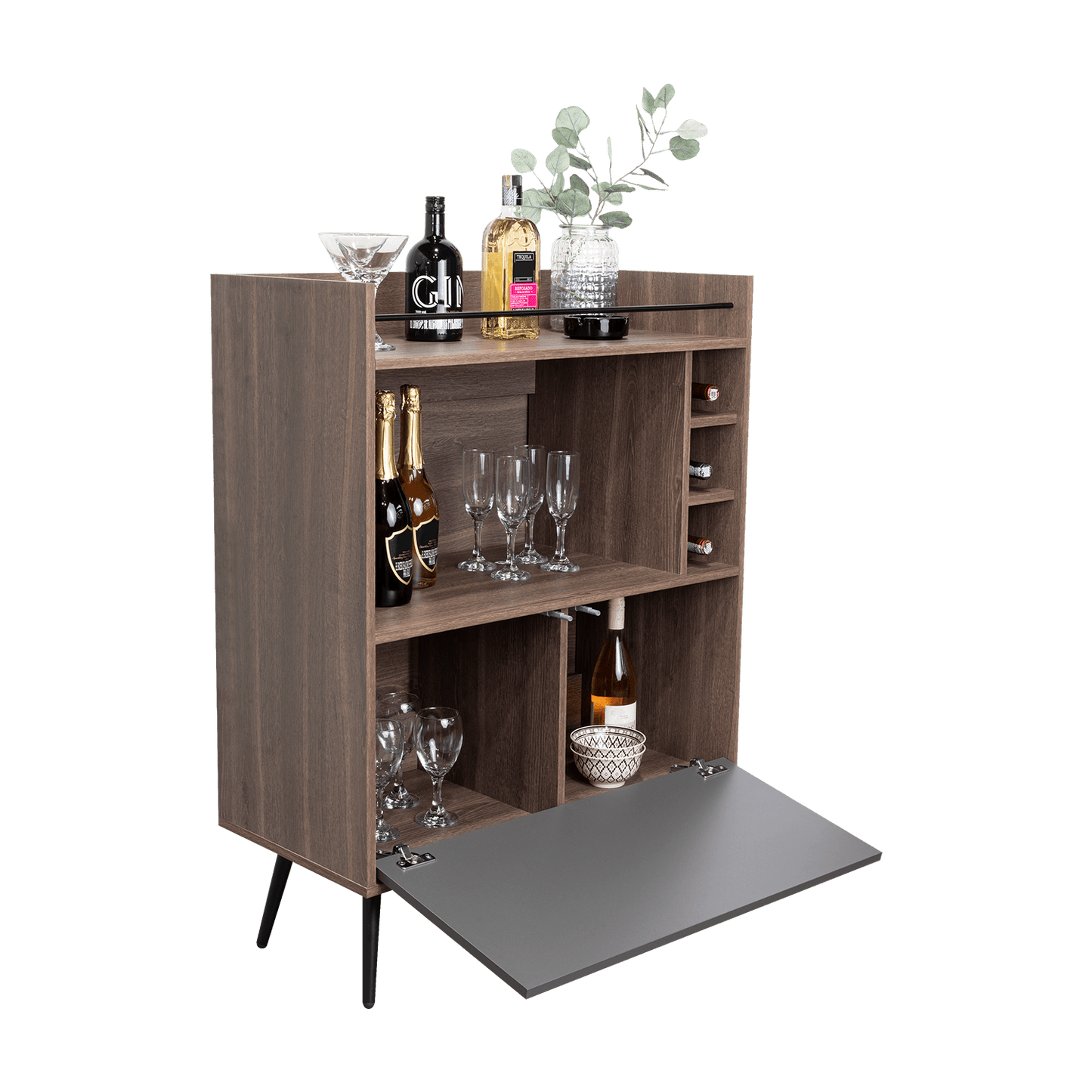 Bar Zurich 107X80X39 Rta Milan Plomo