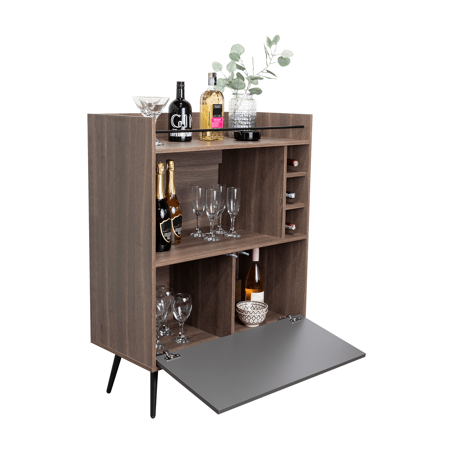 Bar Zurich 107X80X39 Rta Milan Plomo