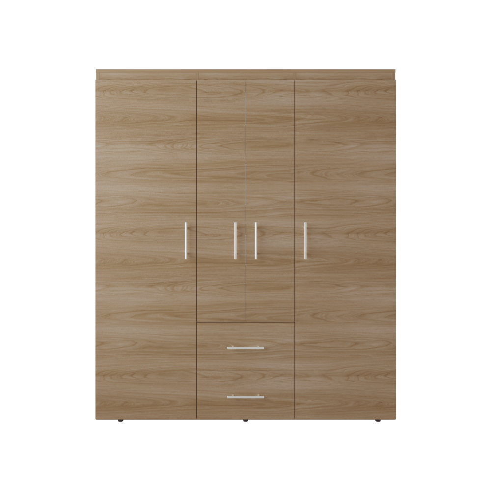 Closet Bariloche Eco 150 177X150X50 Rta Fresno Blanco