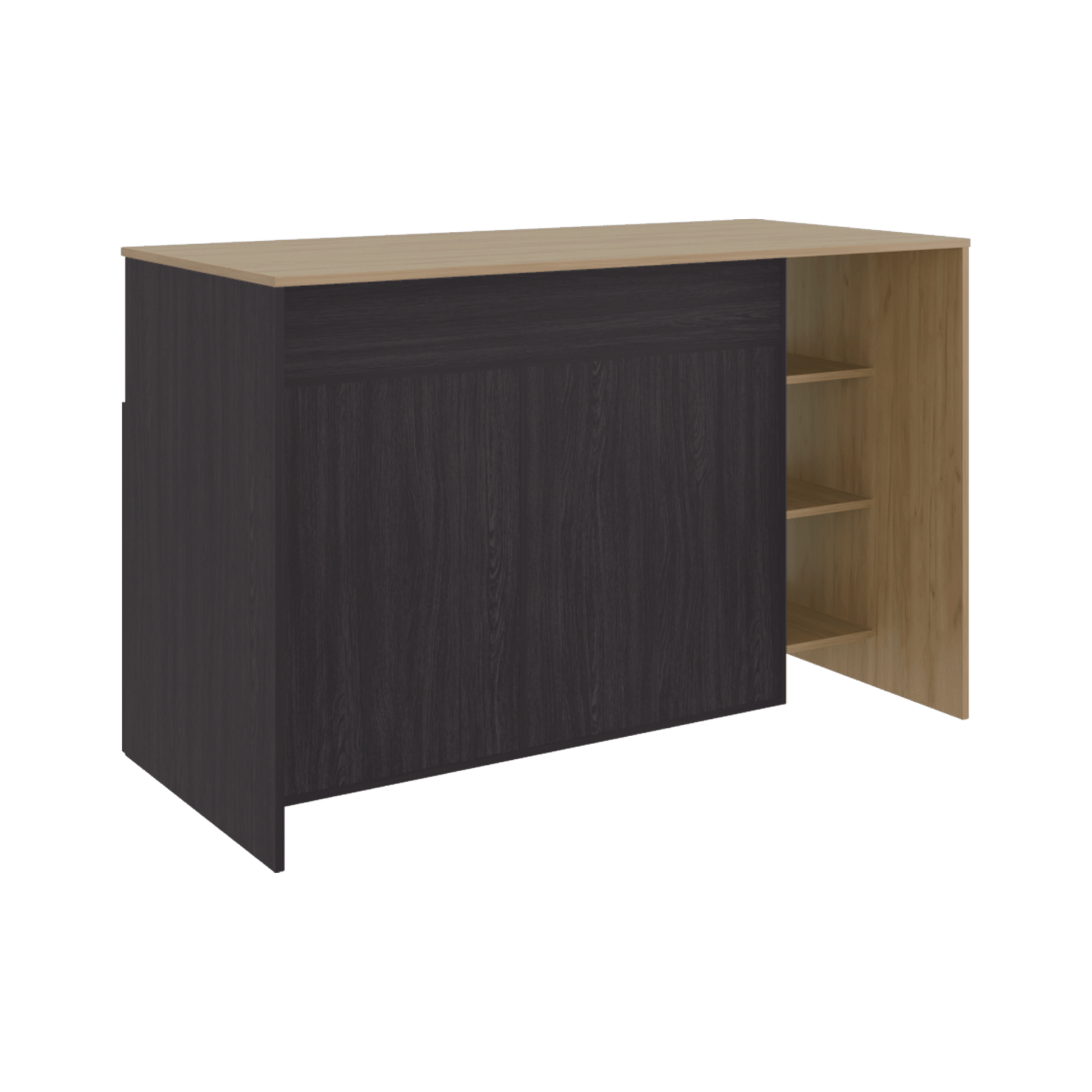 Barra De Cocina Bari 2 90X140X65 Rta Wengue Fresno Zf