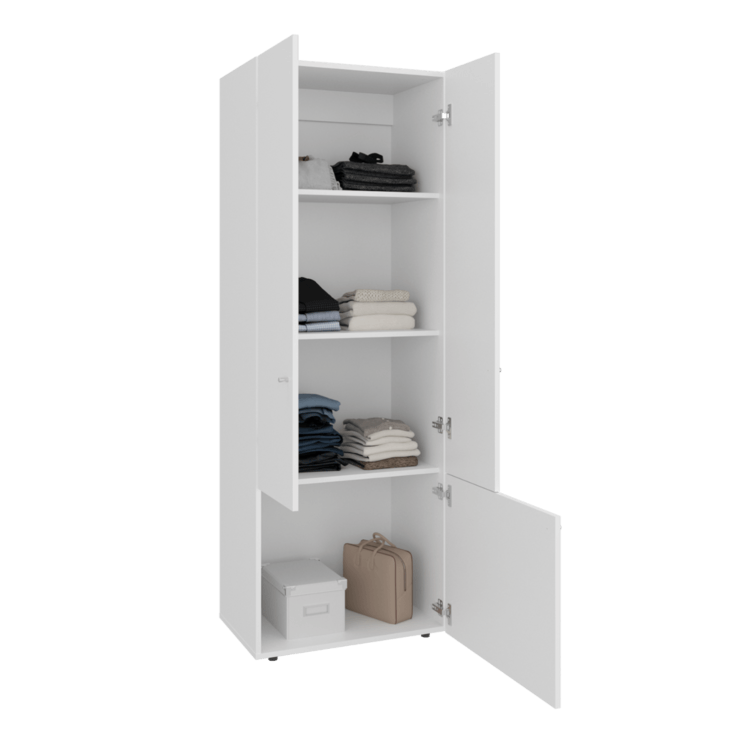 Closet 3 Puertas Tuhogar 170X60X40 Rta Blanco Zf
