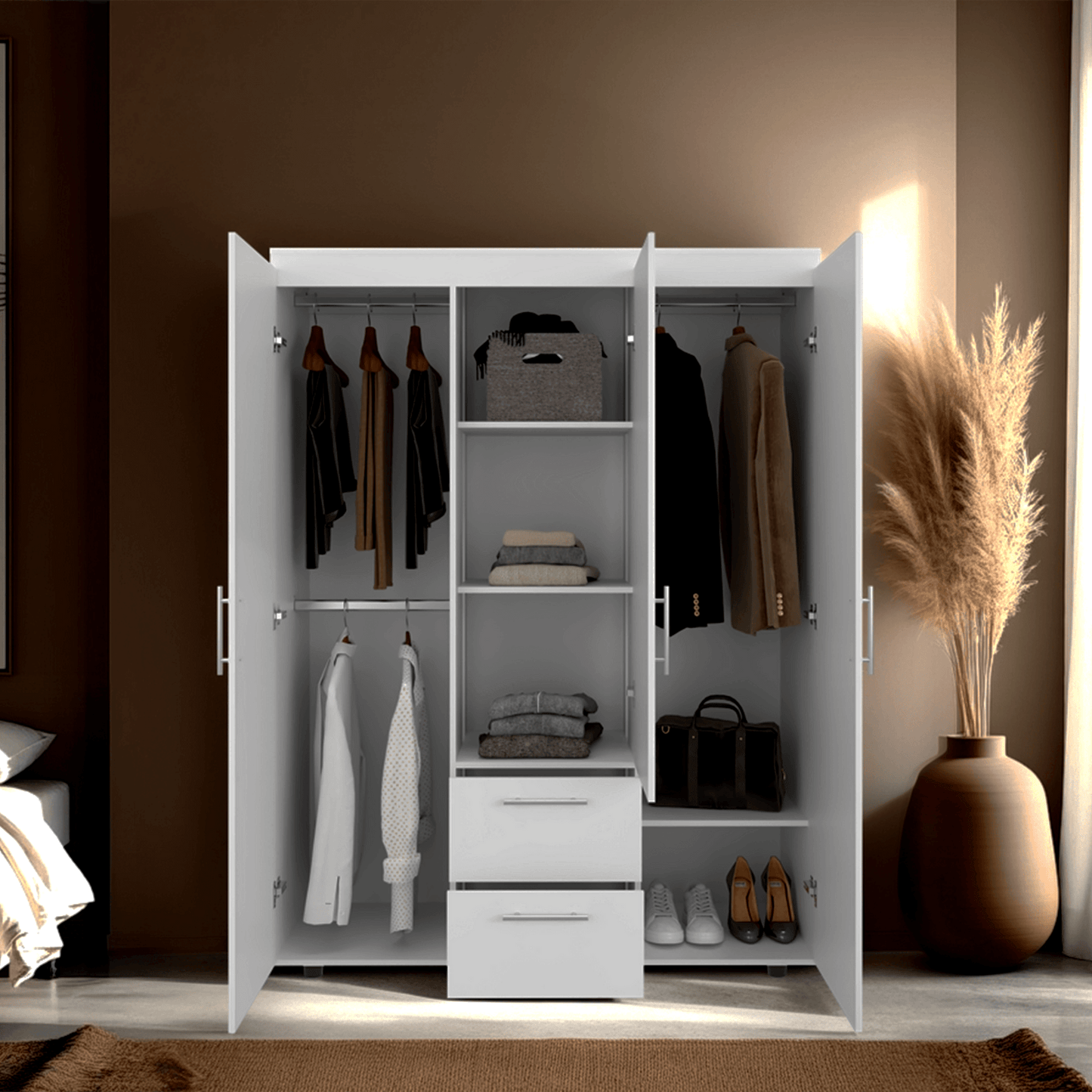 Closet Baru Lite 180X135X50 Rta Blanco
