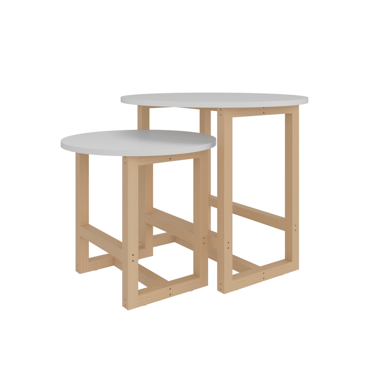 Combo Mesa Nido Bits 53X60X60 Rta Blanco