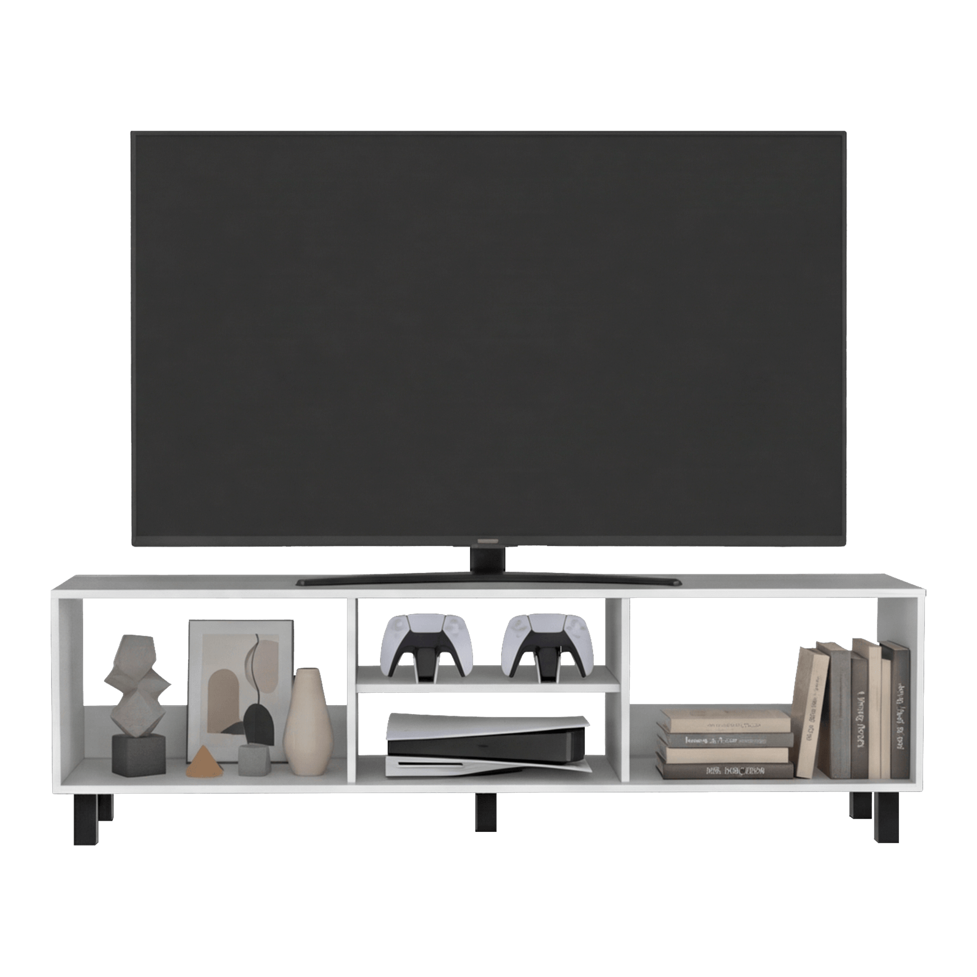 Rack De Tv Tunez Plus 47X160X35 Rta Blanco Zf