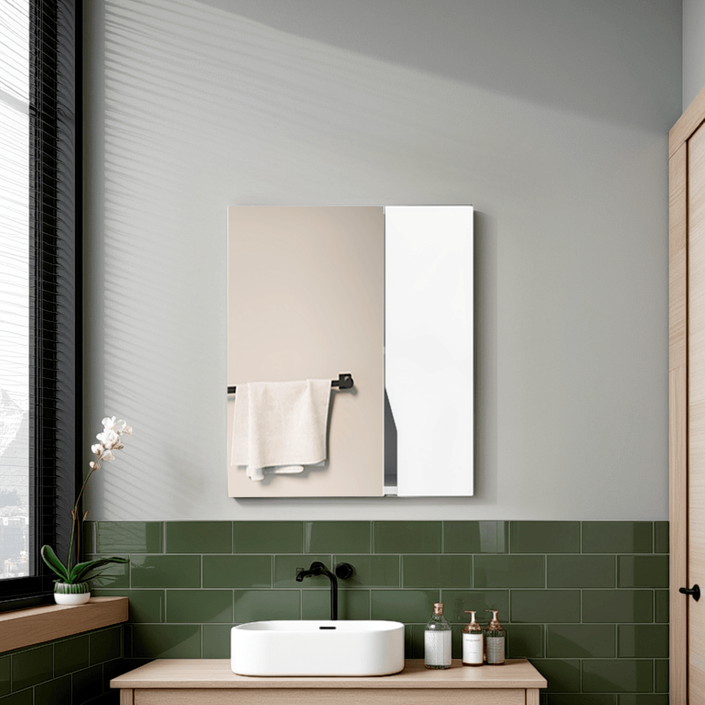 Botiquin Con Espejo Tiuna 59X50X16 Rta Kronos  Zf