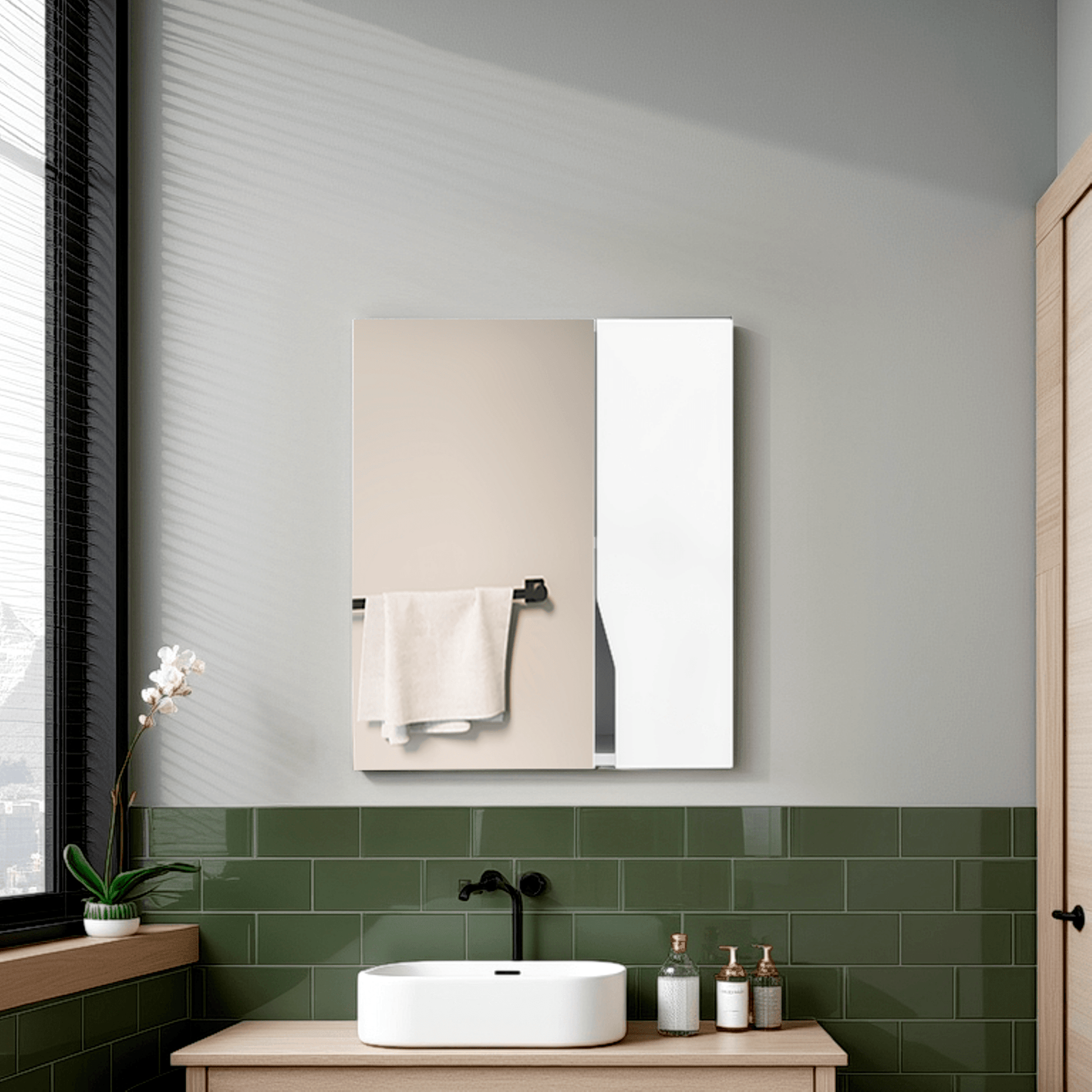 Botiquin Con Espejo Tiuna 59X50X16 Rta Kronos  Zf