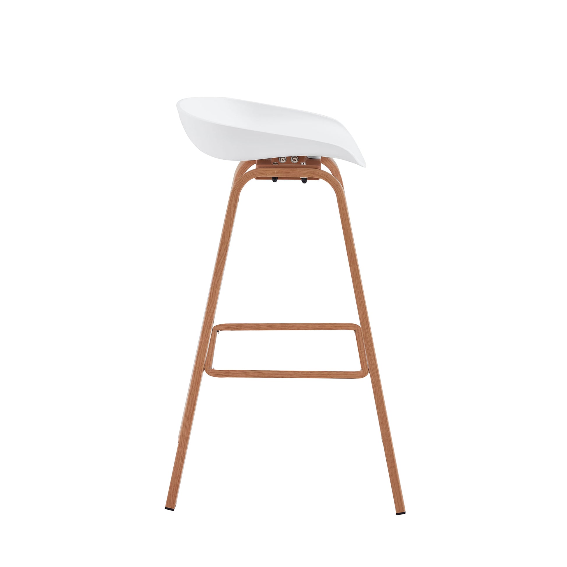 Set De Banco De Barra Bm-Wb02 86 X 52 Blanco Café Claro X4 Unidades
