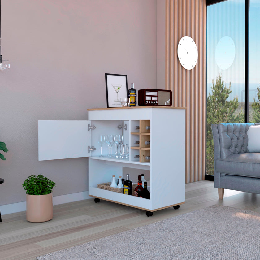 Bar Bicolor Colección 95X90X47 Rta Blanco Duna