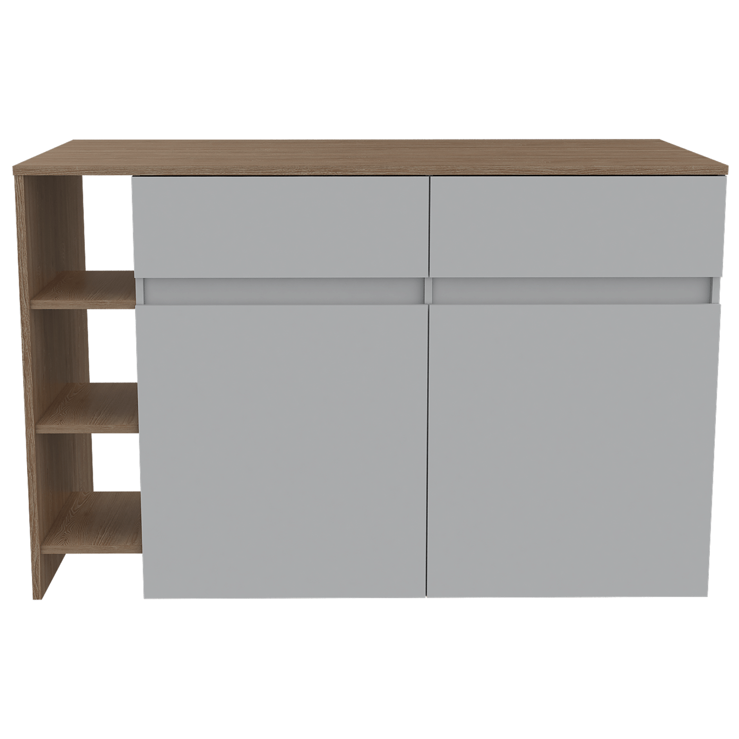 Barra Cocina Bari Rta Miel + Blanco