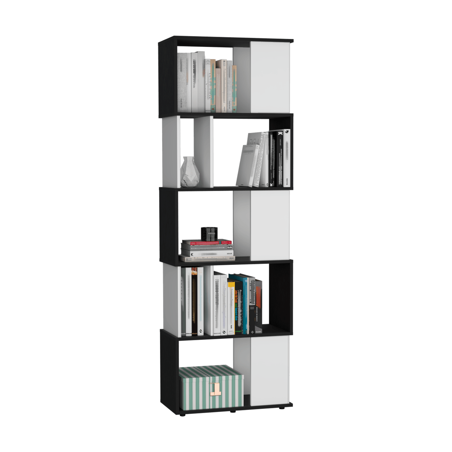 Biblioteca Noah Shelving 180X60 Rta Wengue Blanco