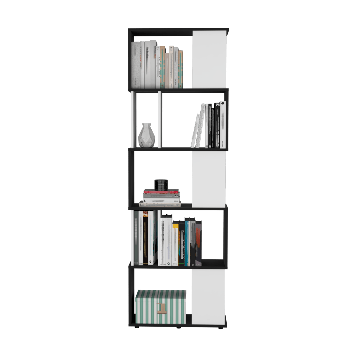 Biblioteca Noah Shelving 180X60 Rta Wengue Blanco