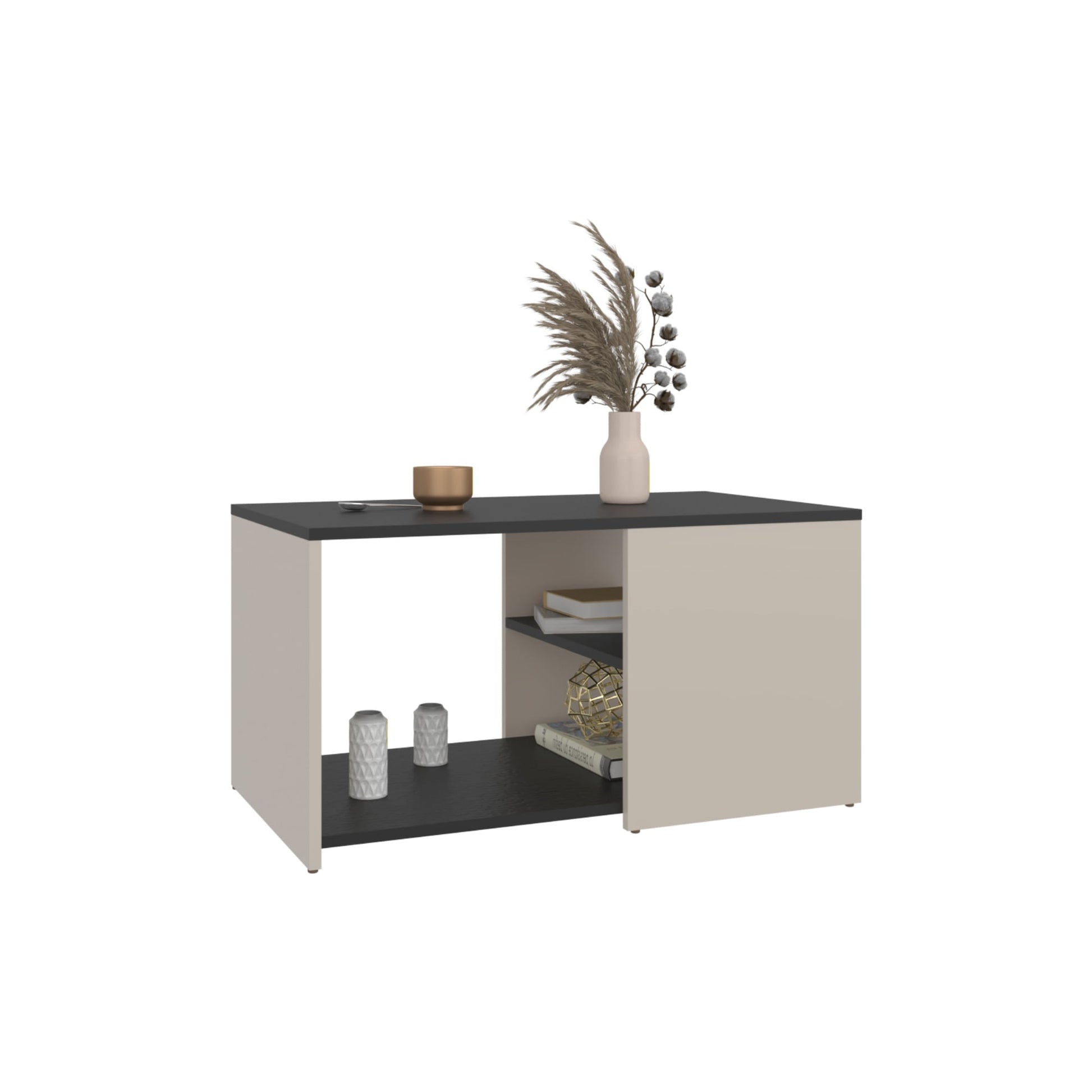Mesa De Centro Adel 42X80X45 Rta Capri Wengue