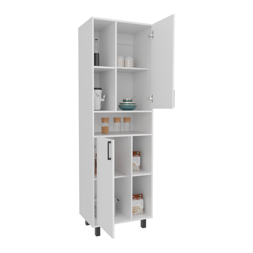 Mueble Alacena Bryce 190X60X39 Rta Blanco Mqz Zf