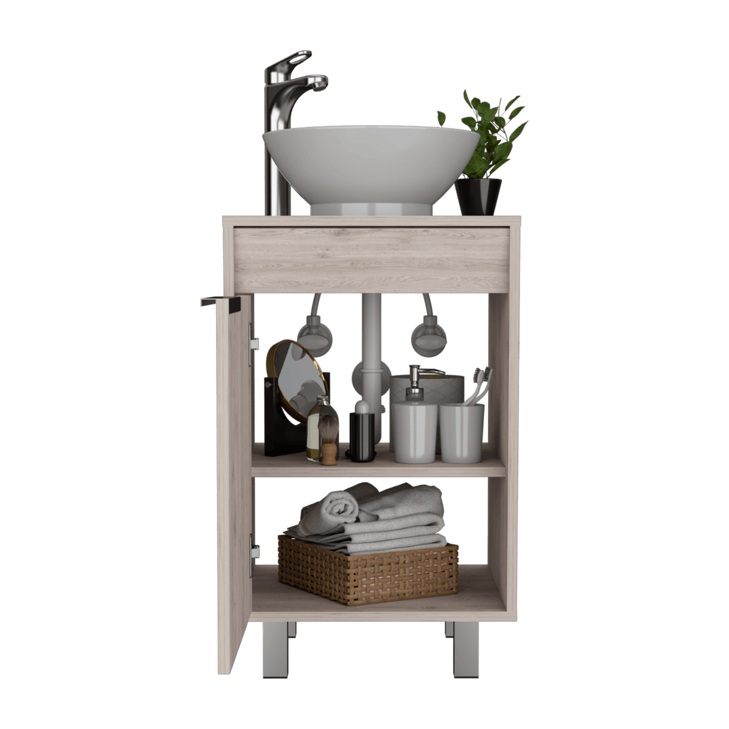 Mueble Lavamanos Carter 45 Piso 86X45X45 Rta Bardolino Zf
