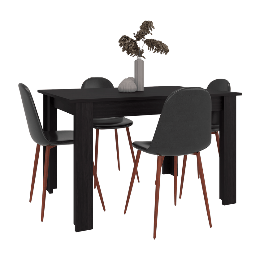 Mesa Comedor Portofino 75X120X88 Rta Wengue Zf