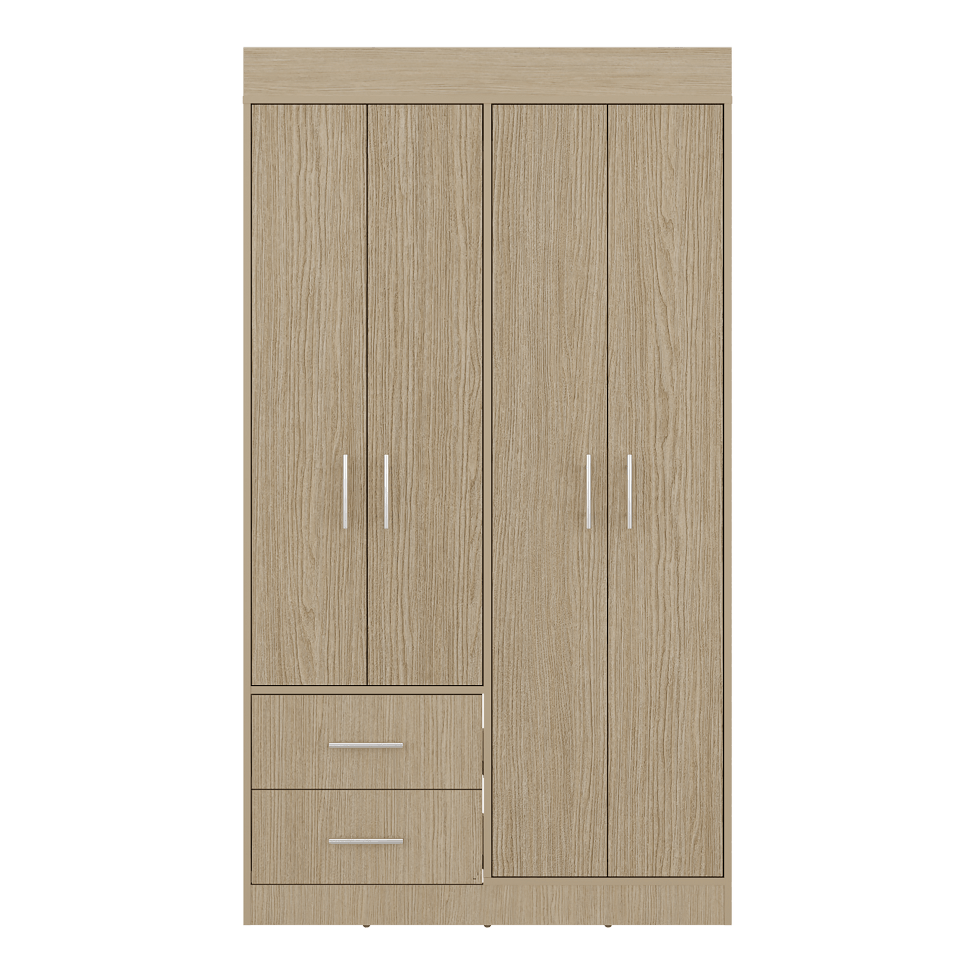 Closet Houston 4 Puertas 2 Cajones 180X100X47 Rta Cartagena Wengue