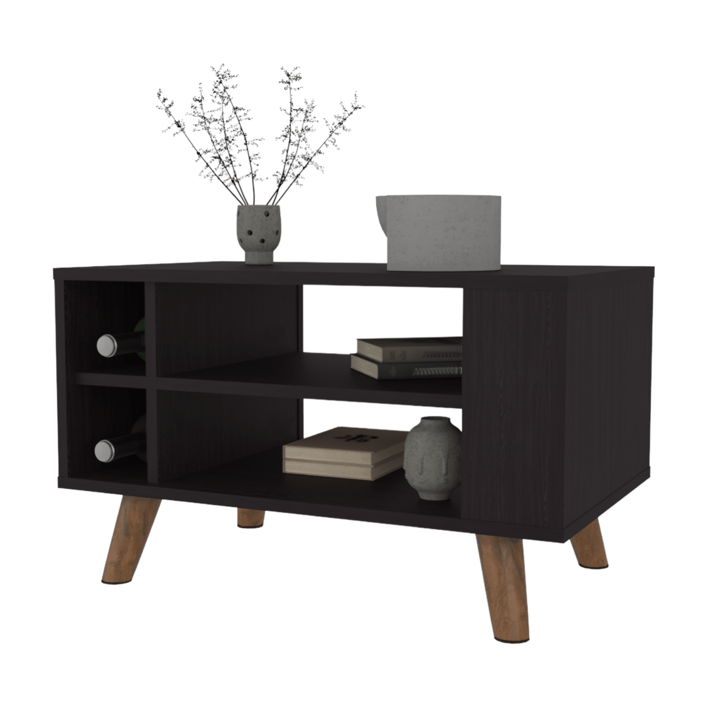 Mesa De Centro Lane 40X66X40 Rta Wengue  Zf