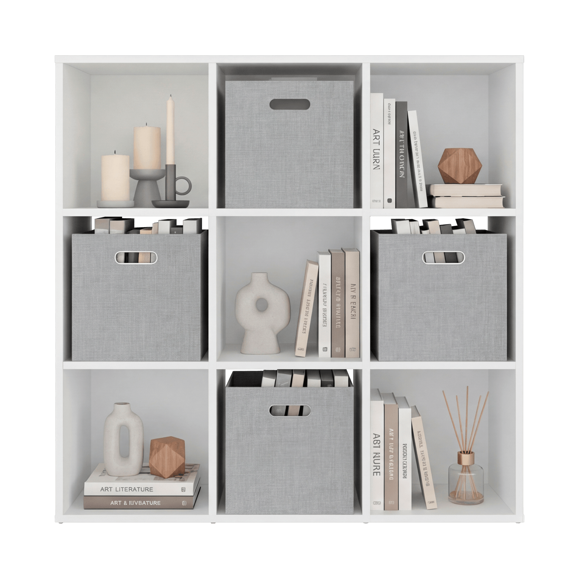 Organizador Cúbico 9 Lena 92X92X26 Rta Blanco Zf