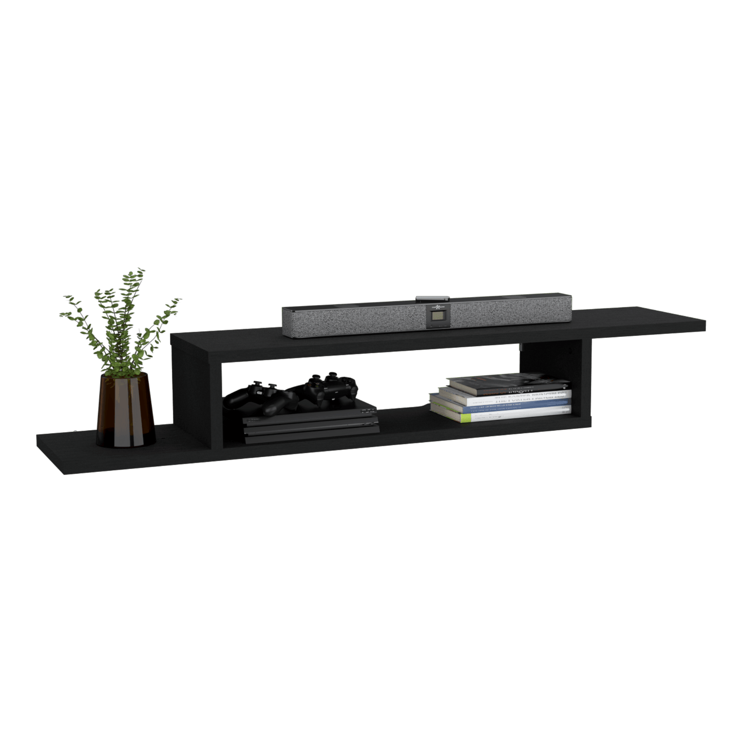 Rack De Tv Flotante Dili 22X170X29 Rta Wengue Zf