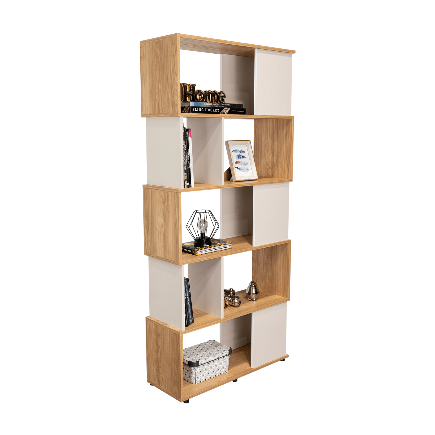 Biblioteca Noah 175X80X29 Rta Fresno Europeo + Capri