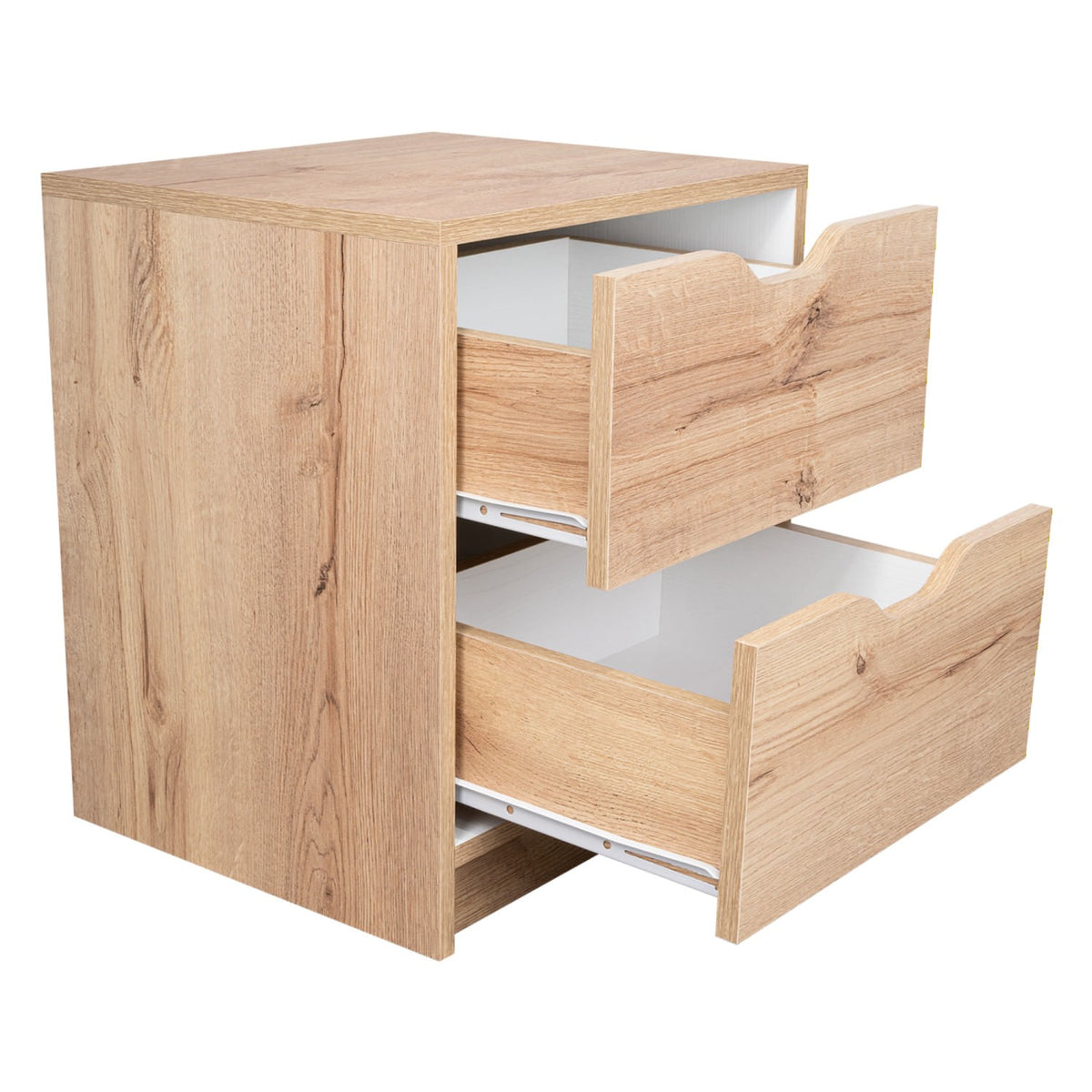 Mesa De Noche Basilea 48X41X36 Rta Duna Blanco