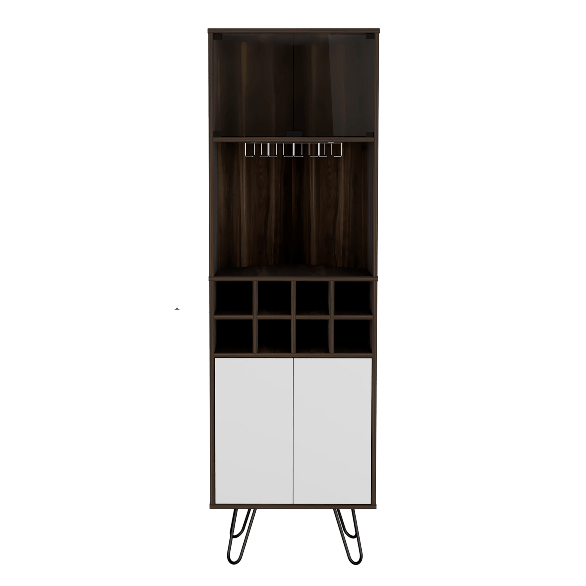 Bar Esquinero Vassel 180 X 56 Rta Nogal Blanco