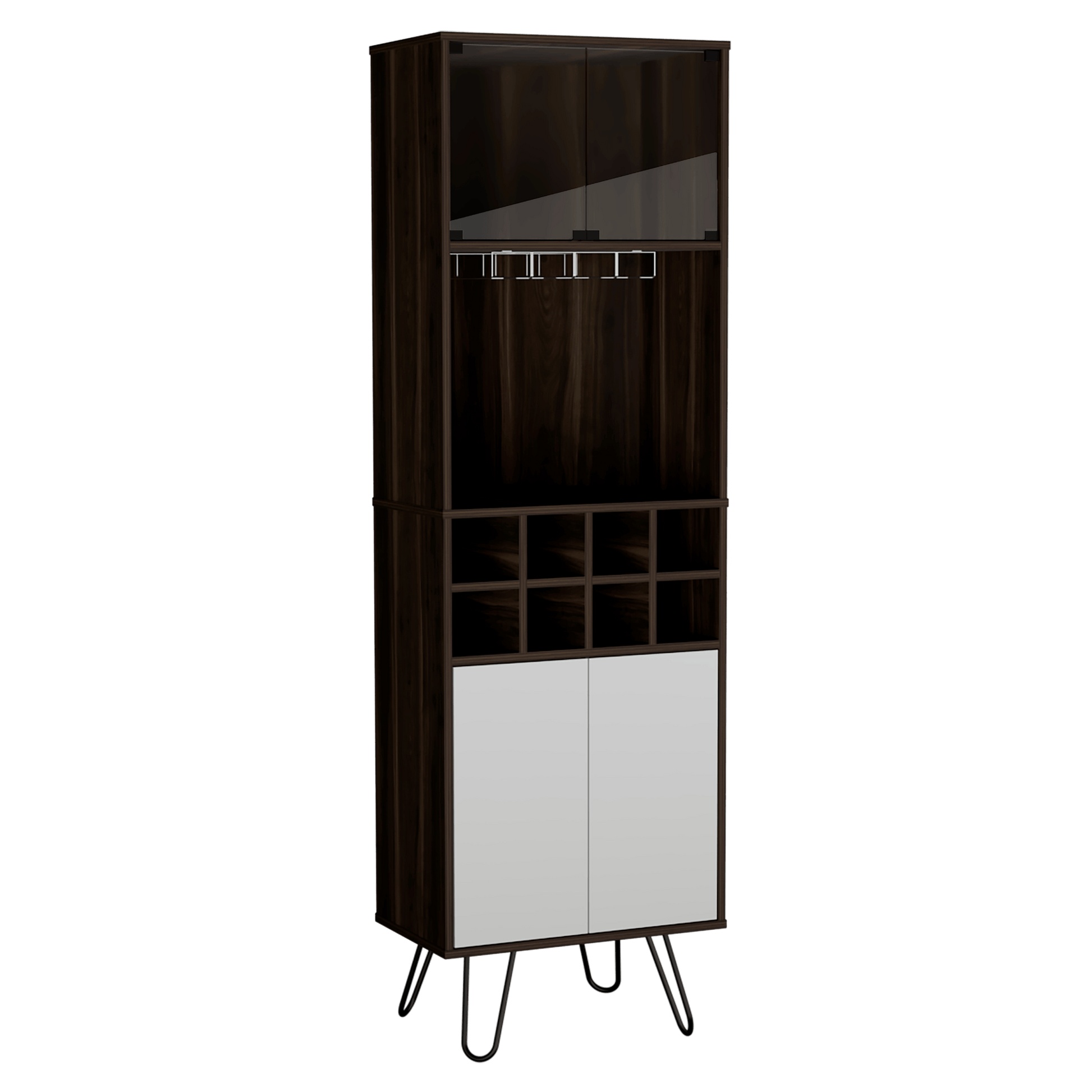 Bar Esquinero Vassel 180 X 56 Rta Nogal Blanco